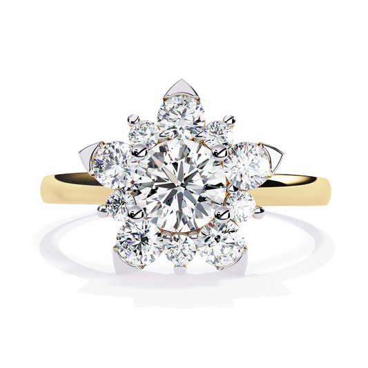 Bacio di Sole Solitaire Diamond Ring