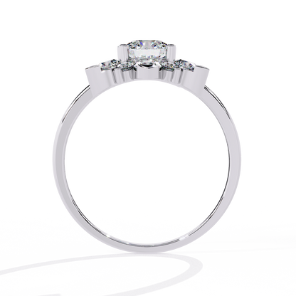 Bacio di Sole Solitaire Diamond Ring