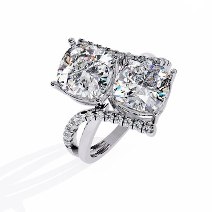 Goccia di Luce Cushion Solitaire Ring