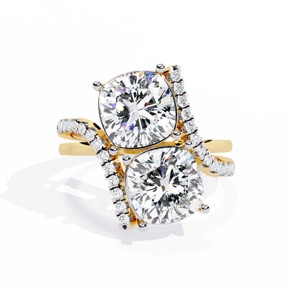 Goccia di Luce Cushion Solitaire Ring