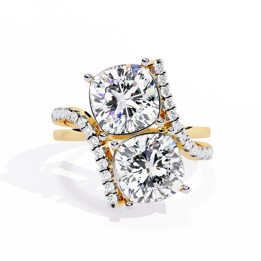 Goccia di Luce Cushion Solitaire Ring