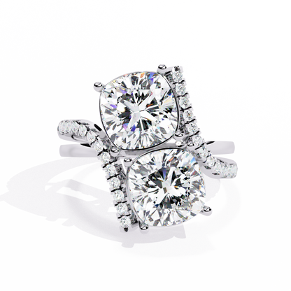 Goccia di Luce Cushion Solitaire Ring