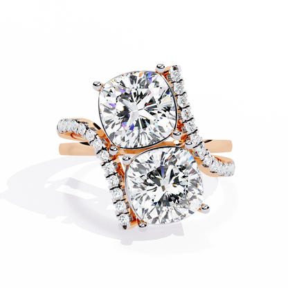 Goccia di Luce Cushion Solitaire Ring