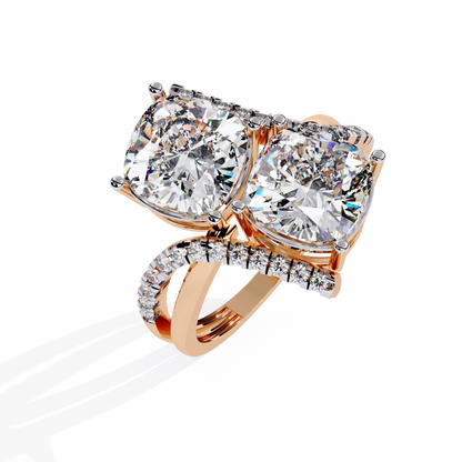 Goccia di Luce Cushion Solitaire Ring