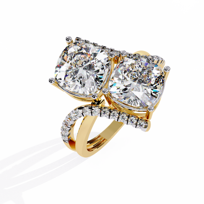 Goccia di Luce Cushion Solitaire Ring