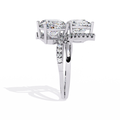 Goccia di Luce Cushion Solitaire Ring