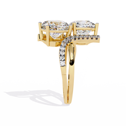 Goccia di Luce Cushion Solitaire Ring