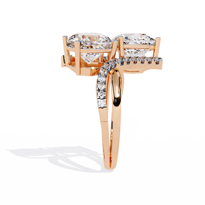 Goccia di Luce Cushion Solitaire Ring