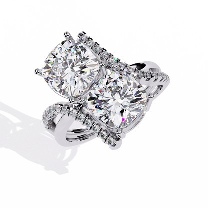 Goccia di Luce Cushion Solitaire Ring