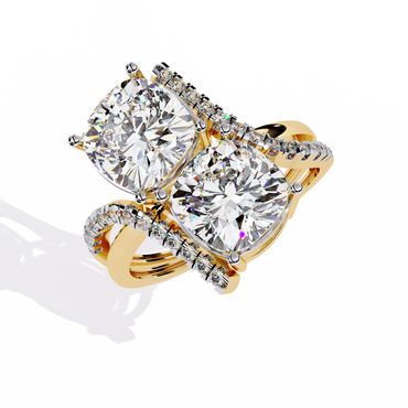 Goccia di Luce Cushion Solitaire Ring