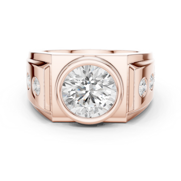 Phantom Stone Men Solitaire Ring