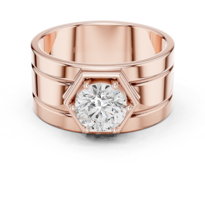 Vow of Valor Men Solitaire Ring