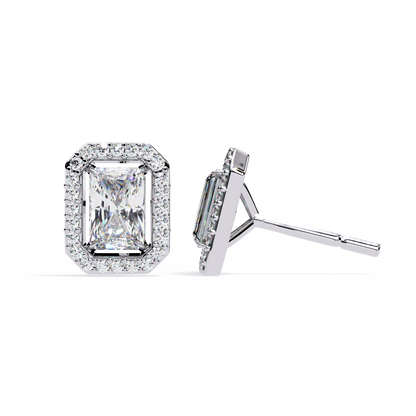 Splendore Classico Radiant Diamond Earrings
