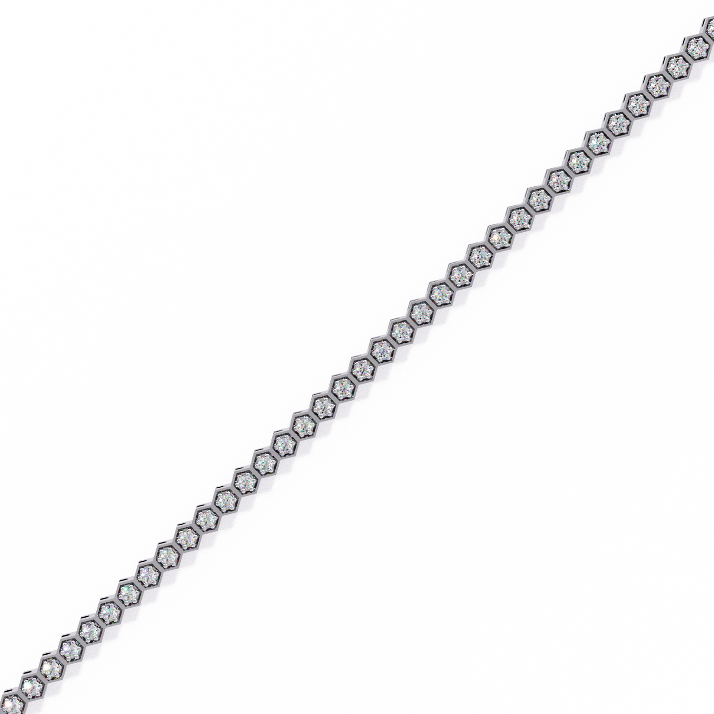 Arqline Row Diamond Bracelet