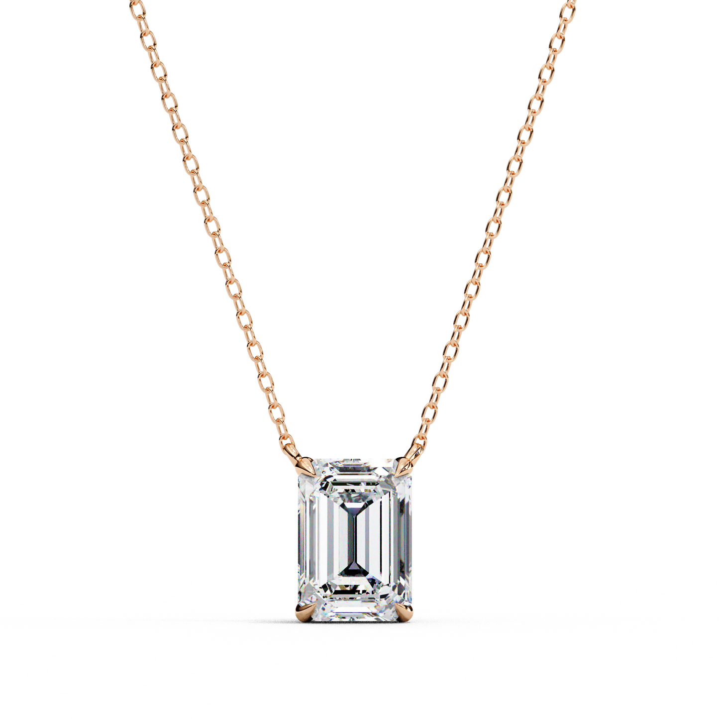Valoria Eternelle Emerald Solitaire Pendant
