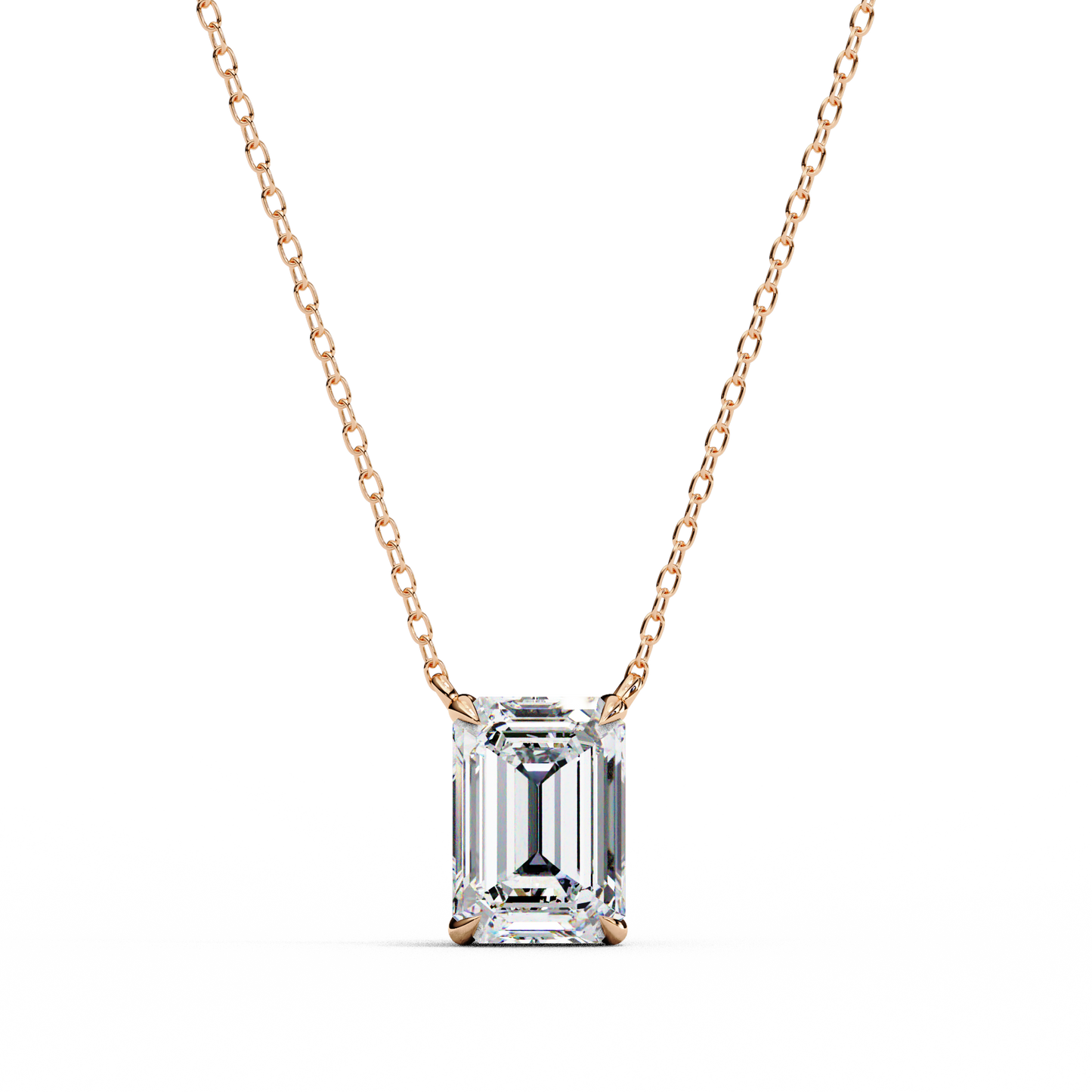 Valoria Eternelle Emerald Solitaire Pendant