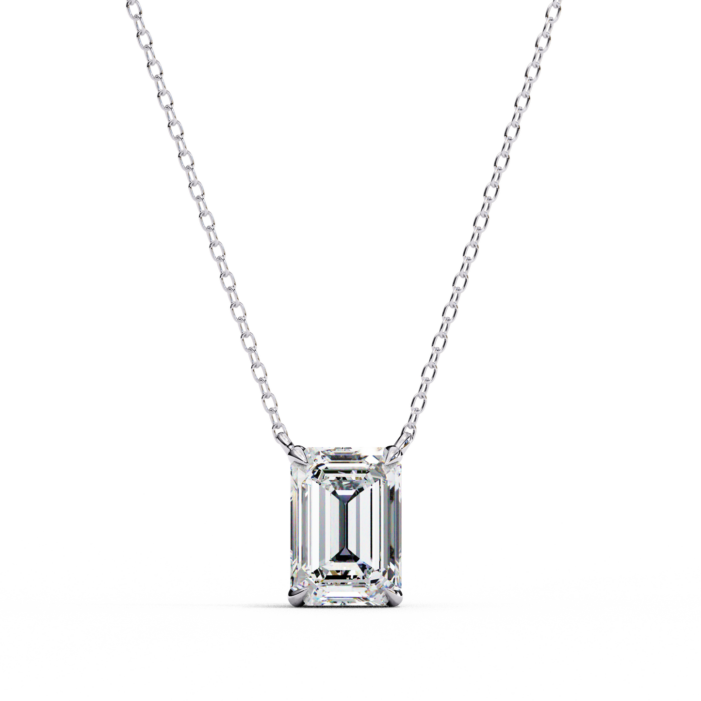 Valoria Eternelle Emerald Solitaire Pendant