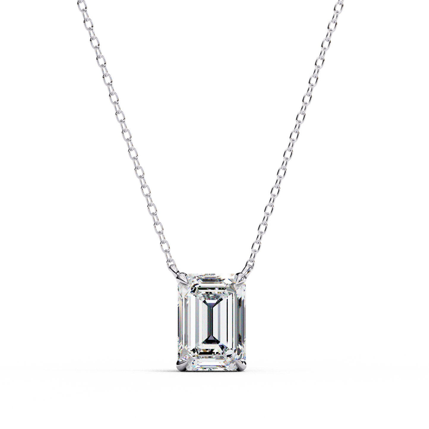 Valoria Eternelle Emerald Solitaire Pendant