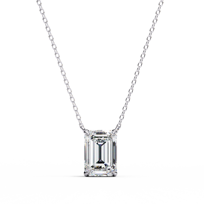 Valoria Eternelle Emerald Solitaire Pendant