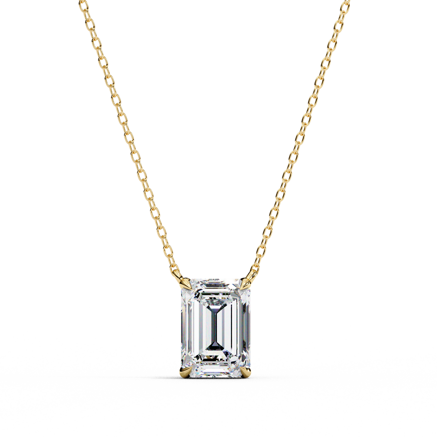 Valoria Eternelle Emerald Solitaire Pendant
