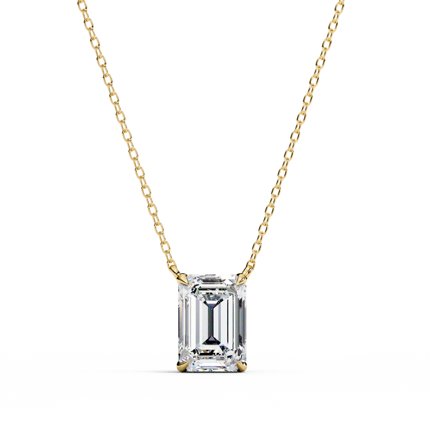 Valoria Eternelle Emerald Solitaire Pendant
