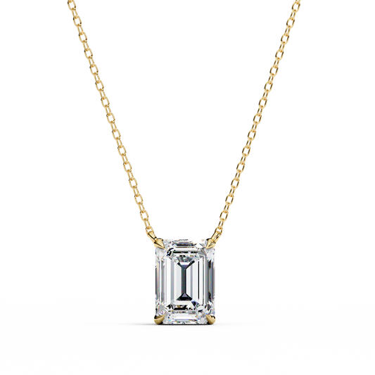Valoria Eternelle Emerald Solitaire Pendant