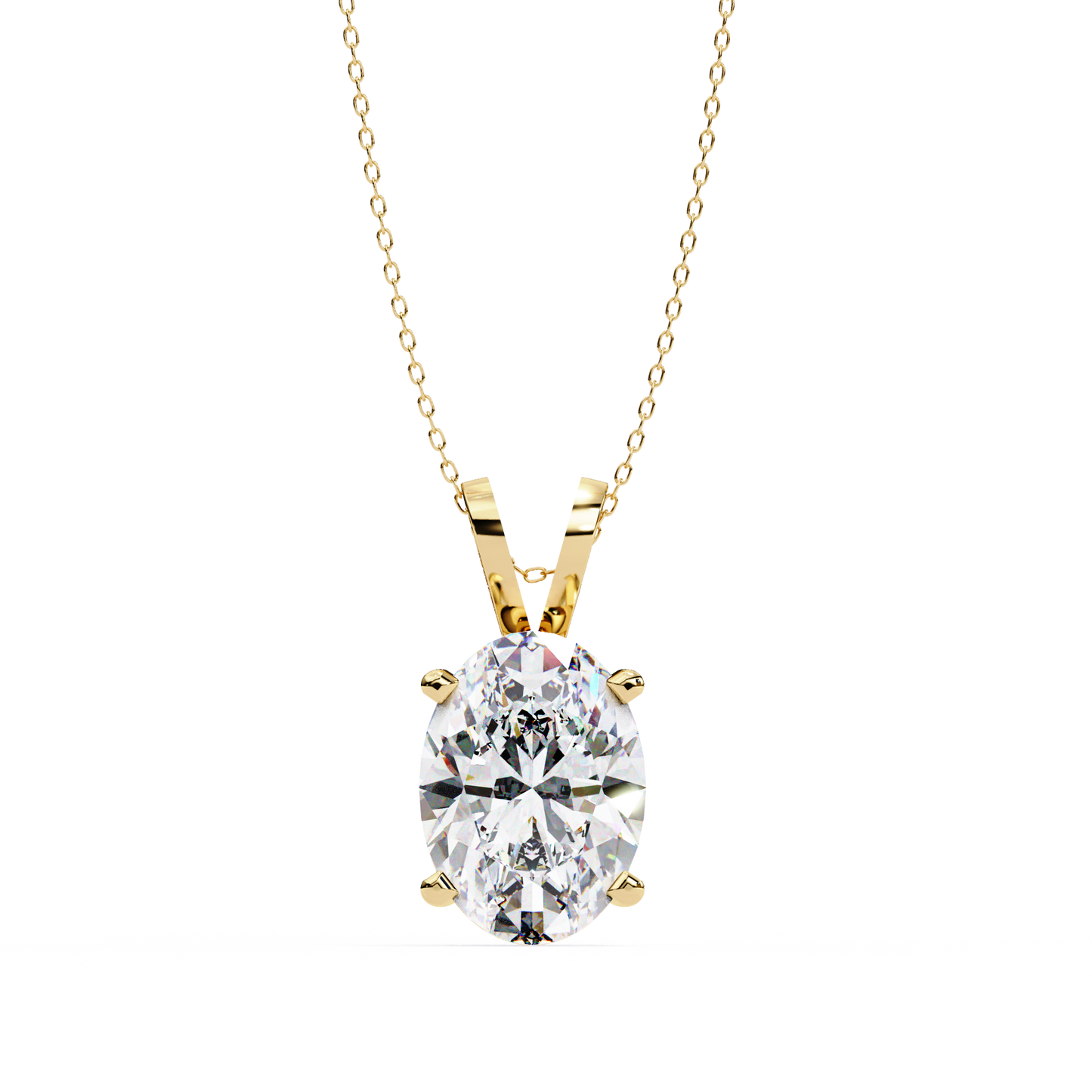 Celestia d’Orleans oval Solitaire Pendant