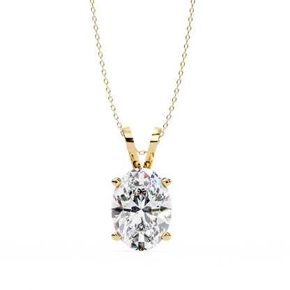Celestia d’Orleans oval Solitaire Pendant