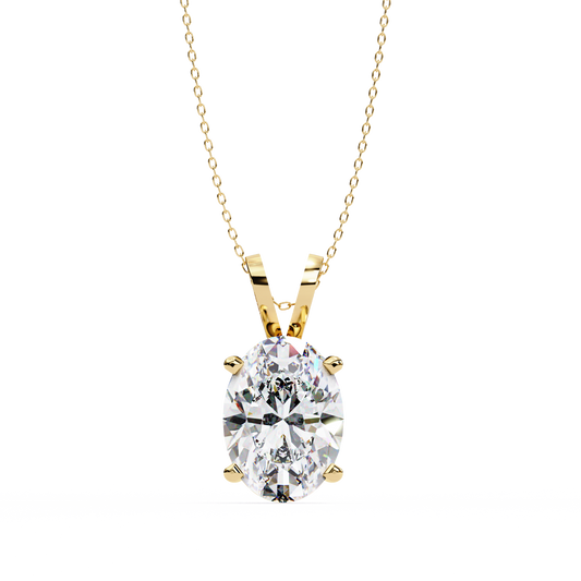 Celestia d’Orleans oval Solitaire Pendant