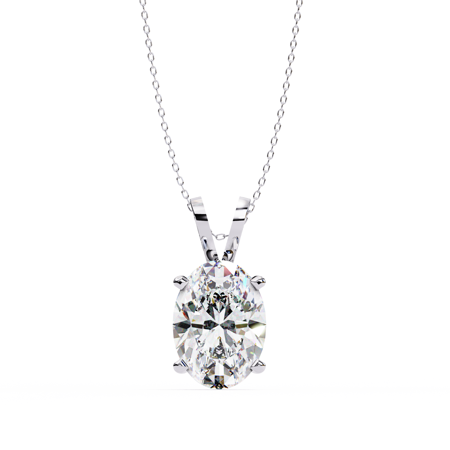 Celestia d’Orleans oval Solitaire Pendant