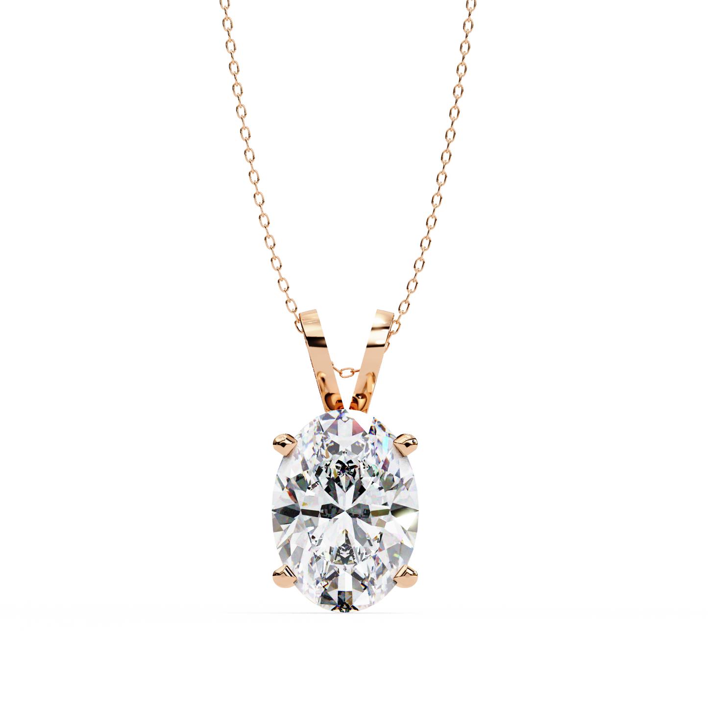 Celestia d’Orleans oval Solitaire Pendant