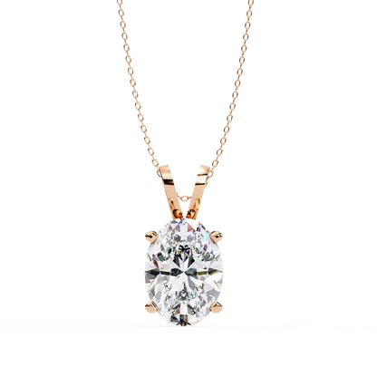 Celestia d’Orleans oval Solitaire Pendant