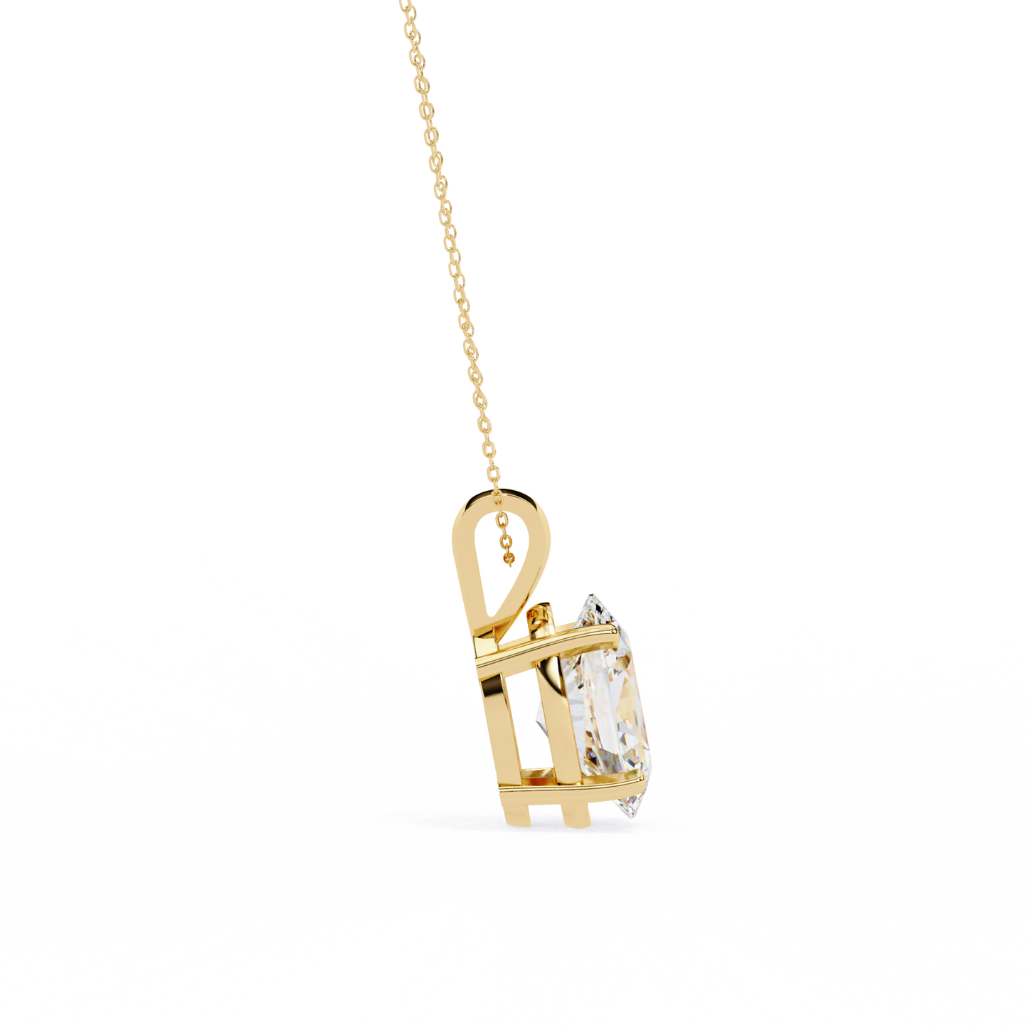 Celestia d’Orleans oval Solitaire Pendant
