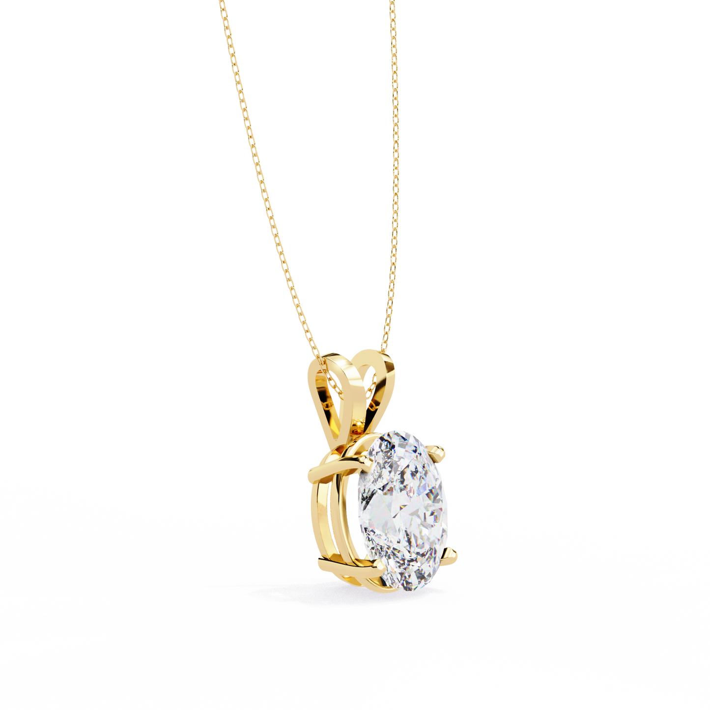 Celestia d’Orleans oval Solitaire Pendant