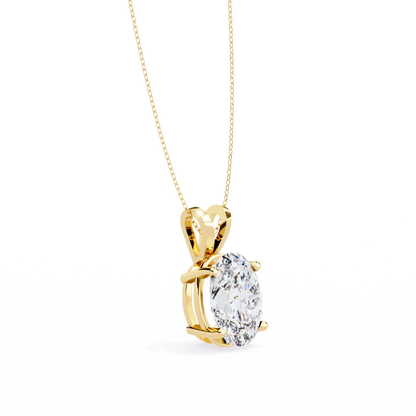 Celestia d’Orleans oval Solitaire Pendant