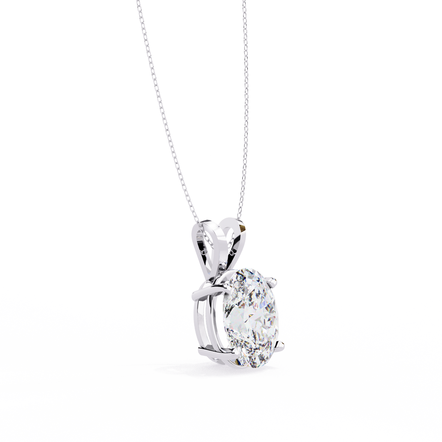 Celestia d’Orleans oval Solitaire Pendant