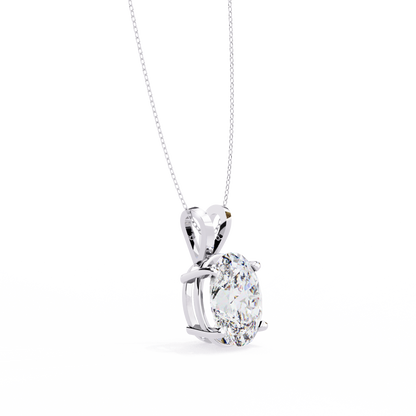 Celestia d’Orleans oval Solitaire Pendant