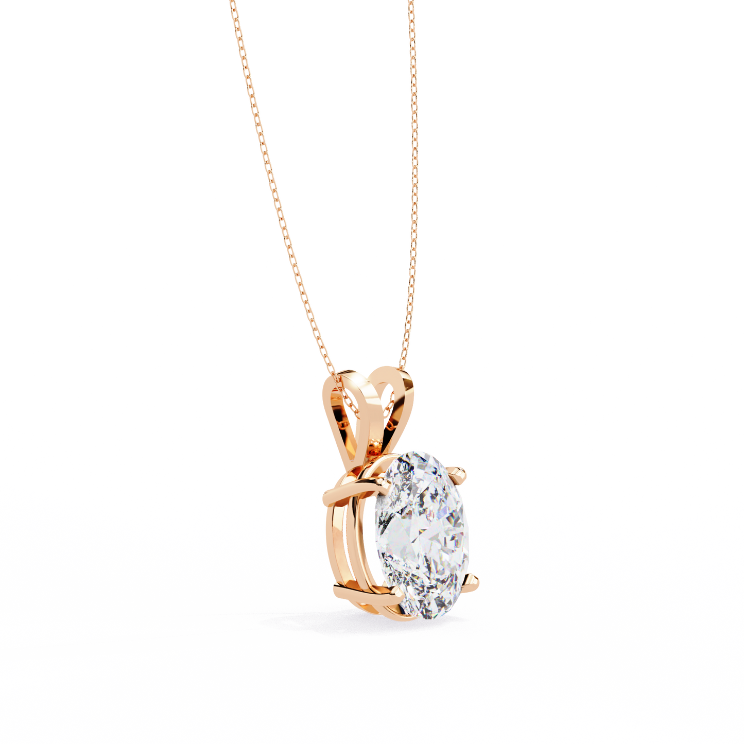 Celestia d’Orleans oval Solitaire Pendant