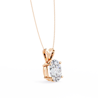 Celestia d’Orleans oval Solitaire Pendant