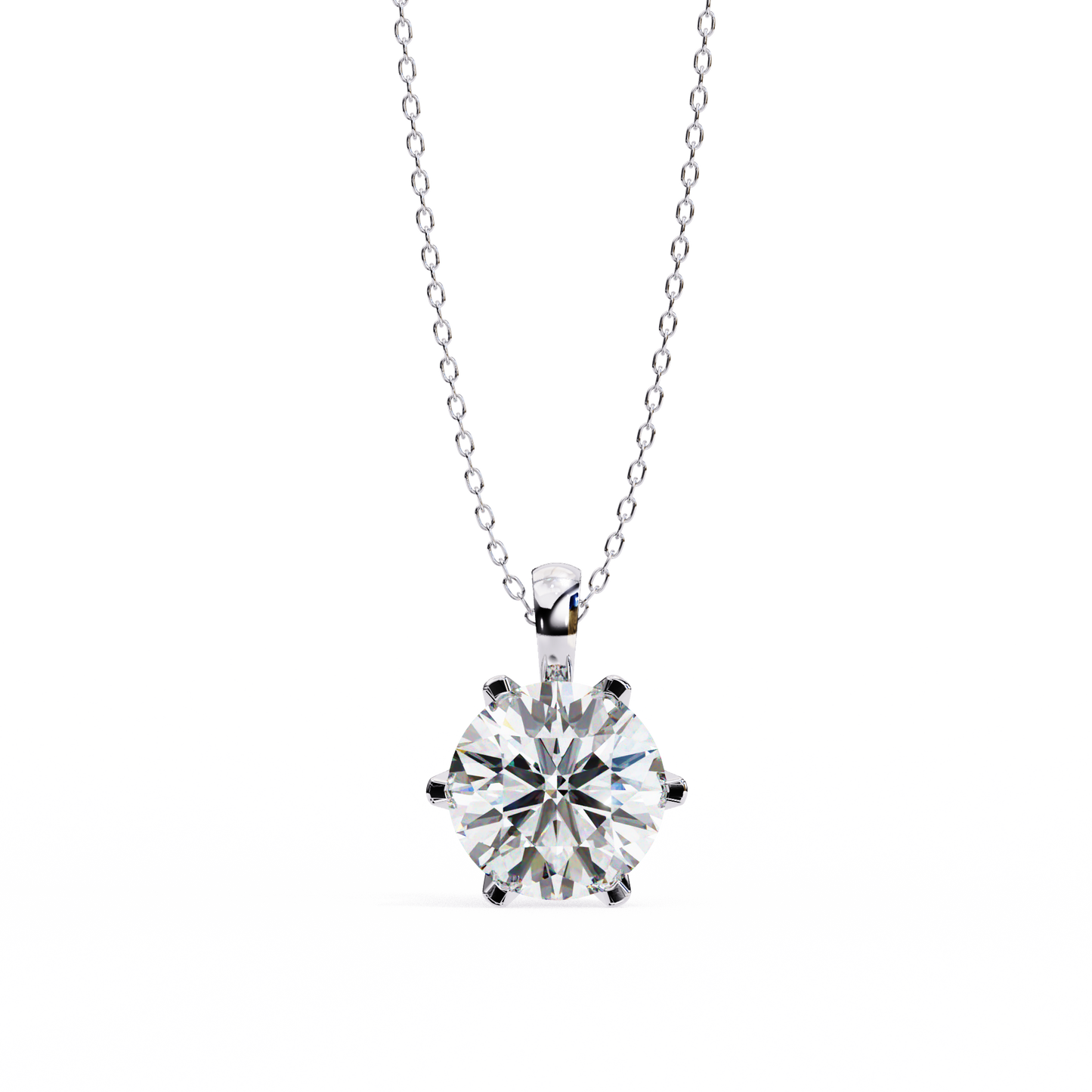 Duchess Arionne Round Solitaire Pendant