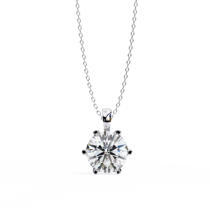 Duchess Arionne Round Solitaire Pendant