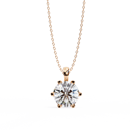 Duchess Arionne Round Solitaire Pendant