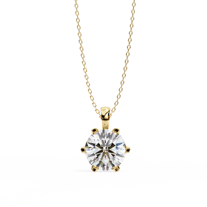 Duchess Arionne Round Solitaire Pendant