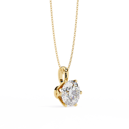 Duchess Arionne Round Solitaire Pendant