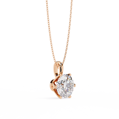 Duchess Arionne Round Solitaire Pendant