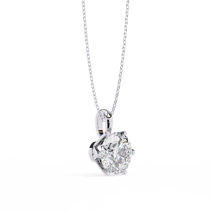 Duchess Arionne Round Solitaire Pendant