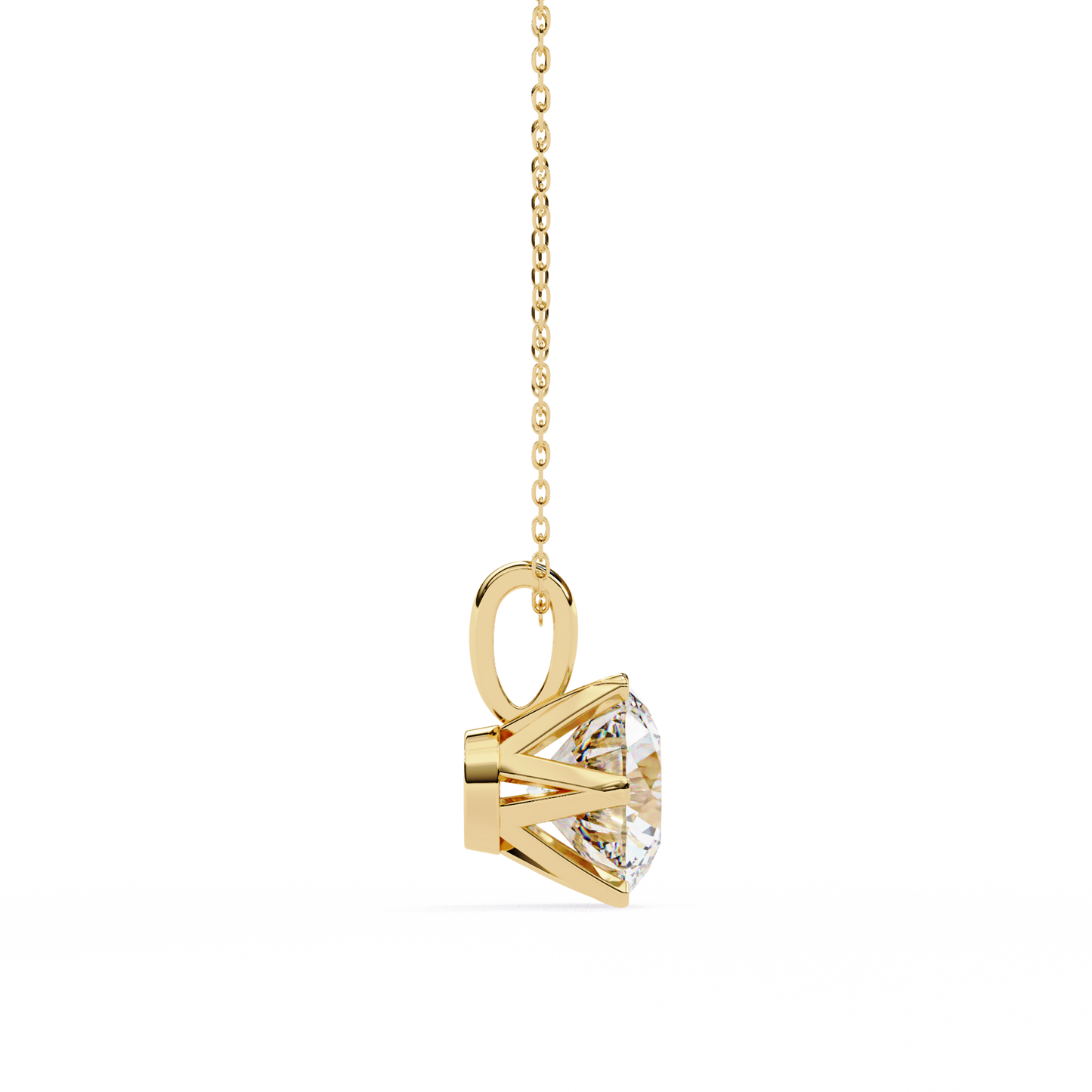 Duchess Arionne Round Solitaire Pendant