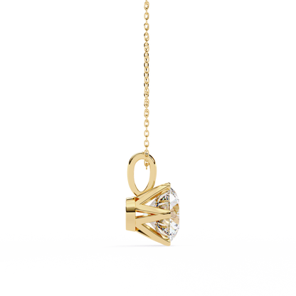 Duchess Arionne Round Solitaire Pendant