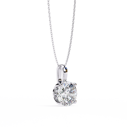 Prima Veridienne Round Solitaire Pendant