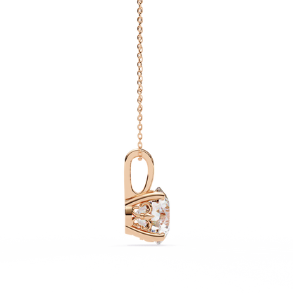 Prima Veridienne Round Solitaire Pendant